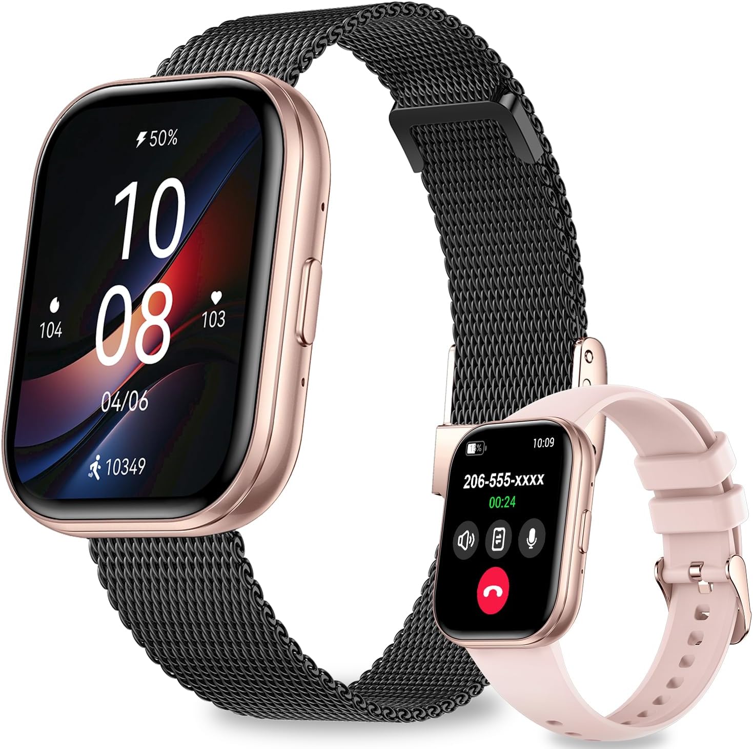 Smart Watches for Women Men, 1.75" HD Screen Smartwatch Answer/Make Call for Android iOS, Fitness Activity Tracker