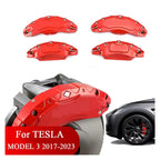 Brake Caliper Covers，Compatible For Tesla Model 3 2017-2023(Yellow)