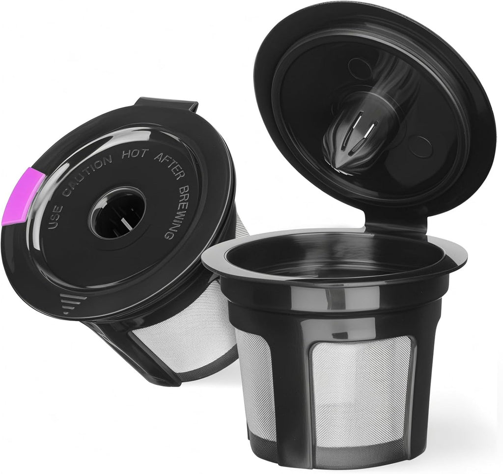 Reusable K Cup Coffee Filters for Keurig, 2 Pack | Fits K-Classic, K-Compact, K-Duo, K-Latte, K-Select, Keurig 1.0 &