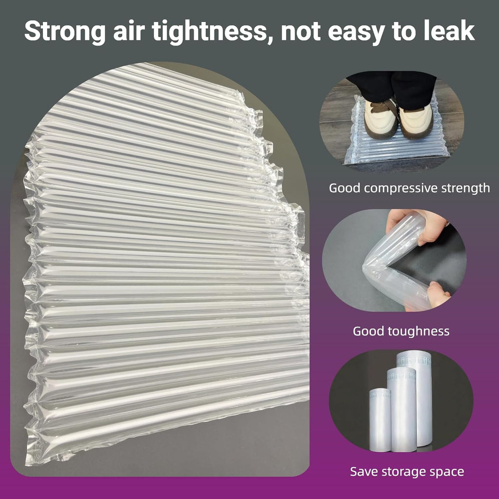 Inflatable Air Bubble Cushion Wrap for Packing Fragile Items Moving Supplies 15.8'' x 131', Wide Large Packing Sleeve