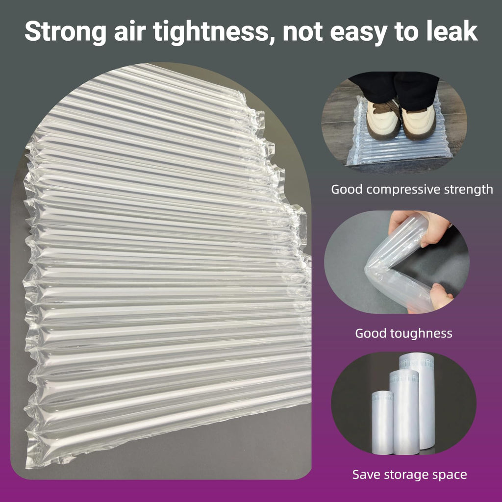 Large Bubble Cushion Wrap for Packing Fragile Items Inflatable Air Pillows for Shipping, Heavy Duty Reusable