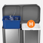 Code H 60 Count Custom Fit Liners, Drawstring Kitchen Trash Bags, One-by-One Mess-Free Dispense, Extra Thick & Double