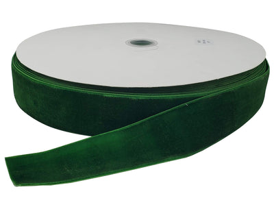 10 Yards Velvet Ribbon Spool(Green, 1 1/2")