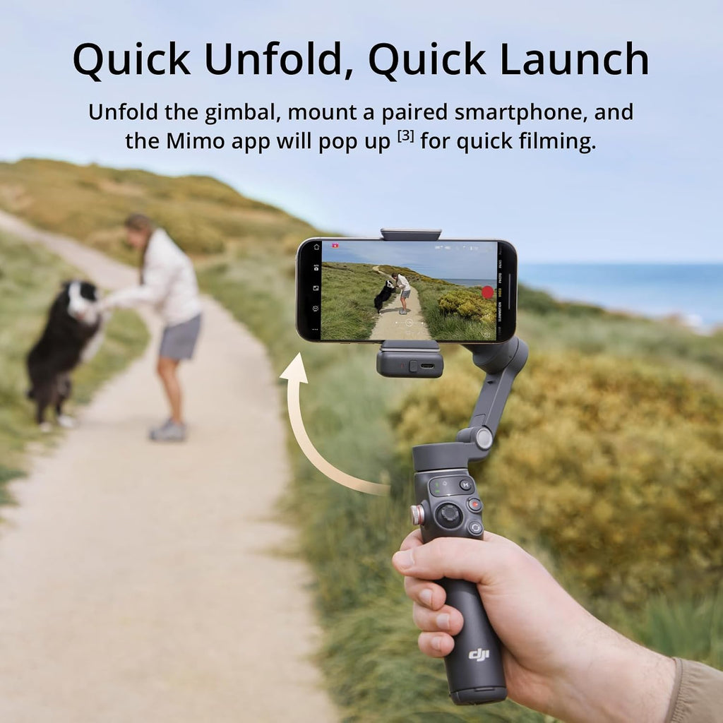 Osmo Mobile 7P Gimbal Stabilizer for iPhone & Android, Native Tracking | Lighting, 3-Axis Phone Gimbal, Quick Launch