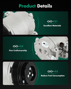 SCITOO AC Compressor fit for Nissan for Altima 2.5L 2002-2006