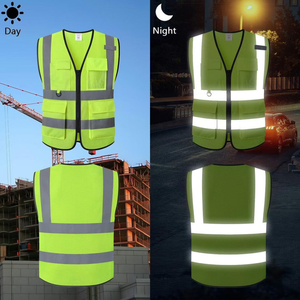 Safety Vest for Men Women Hi Vis Vest with Pockets Mesh High Visibility Vests