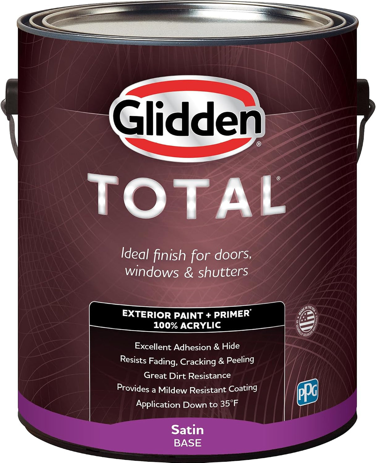 Total Exterior Paint & Primer All-in-One, Mountain Forest/Green, Satin, 1 Gallon