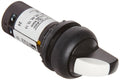 Eaton C22S-WK-K20 Knob Type Selector Switch, 2 Positions, Momentary Operation, Black Bezel, DPST-2 NO Contacts