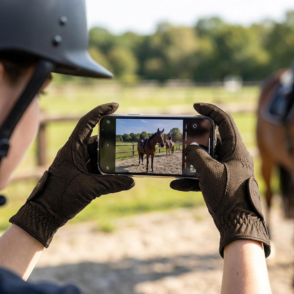 Sportstyle Riding Gloves – Stretchable Equestrian Hand Protection – Touchscreen-Compatible