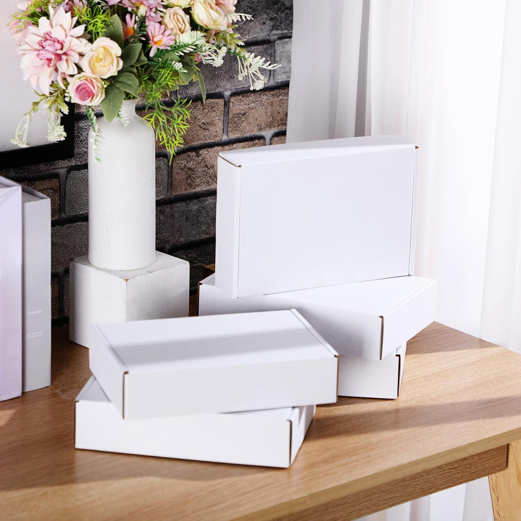 200 Pcs 7.09 x 5.12 x 1.97 Inches Mailing Boxes White Mailer Boxes