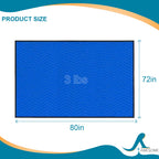 3 Pack Moving Blankets Combo, 1PC 72"x80" (3lb/ES) + 2PCS 80"x144"(7lb/ea)