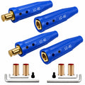 LC-40 Welding Leads Quick Connector, Welding Cable Connectors Blue 2-Pack
