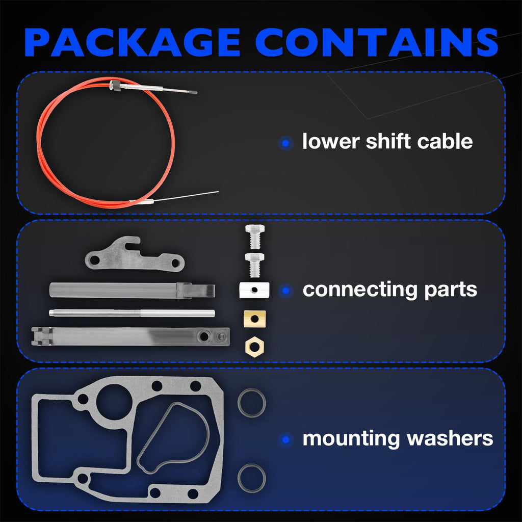 987661 Lower Shift Cable Kit Fit for OMC Cobra Sterndrive 1988-1993