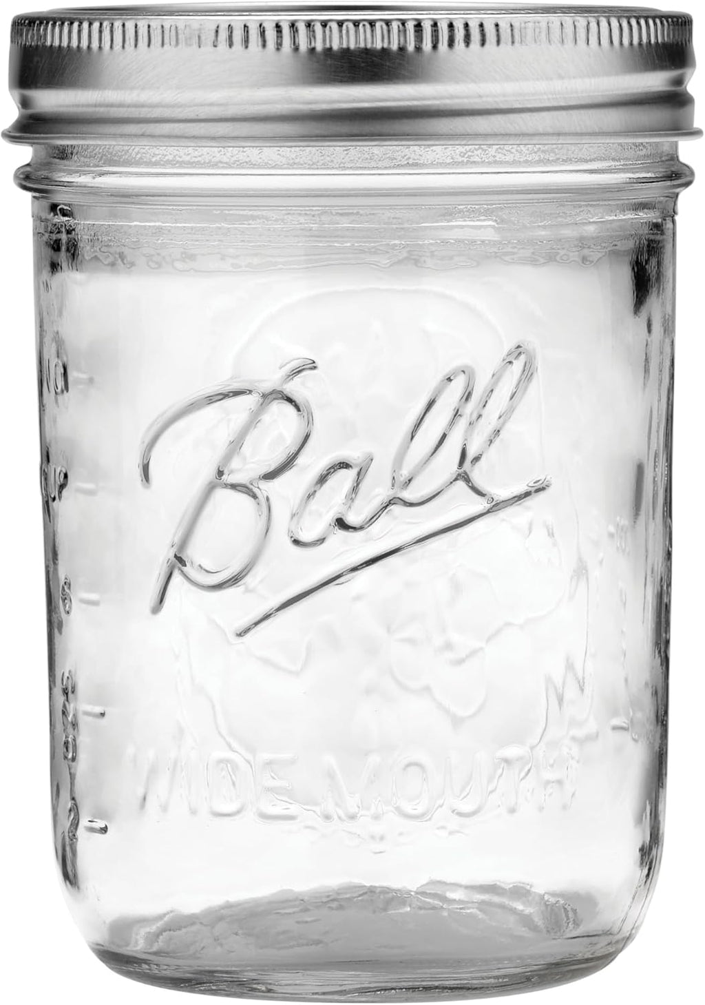 Wide Mouth Pint Canning Jars, 12 Pack, Clear