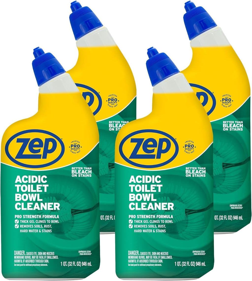 Acidic Toilet Bowl Cleaner, 32 fl oz (Pack of 4)