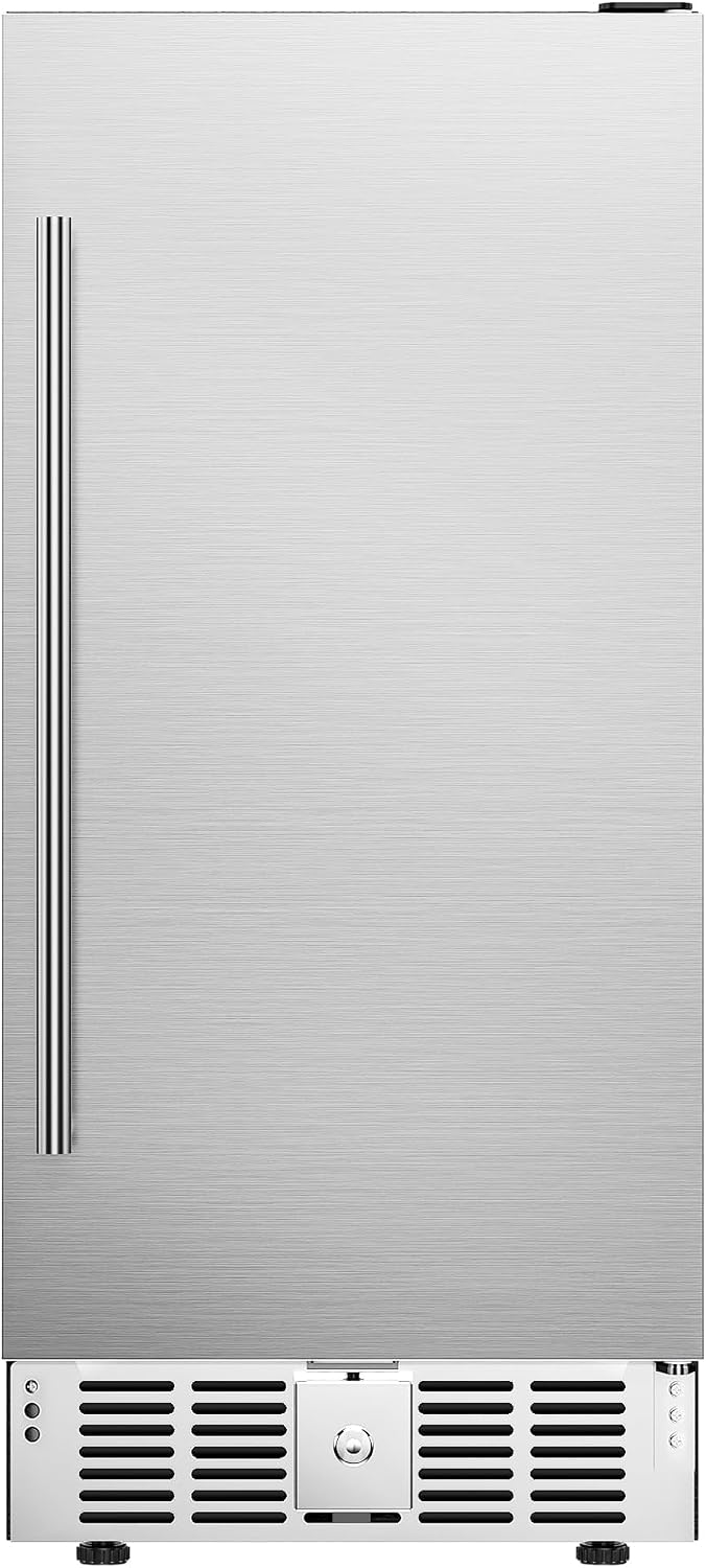 15"Beverage Refrigerator, 127Can Under Counter Refrigerator, Silver