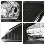 Halogen Headlight Assembly Fit for 2000-2004 Ford Focus W/Bulbs