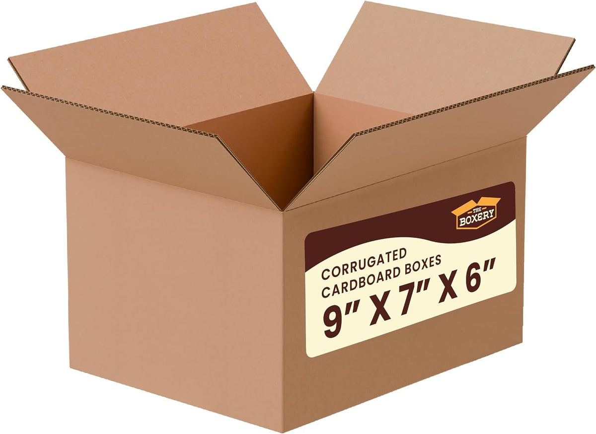 9"x7"x6" Corrugated Cardboard Boxes 25-Pack