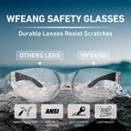 30 Pack Clear Safety Glasses | ANSI Z87.1 Scratch Resistant Eyewear