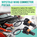 2-Pack Wire Connector Pigtail for LS Gen 4 Starter Motor Solenoid LS3