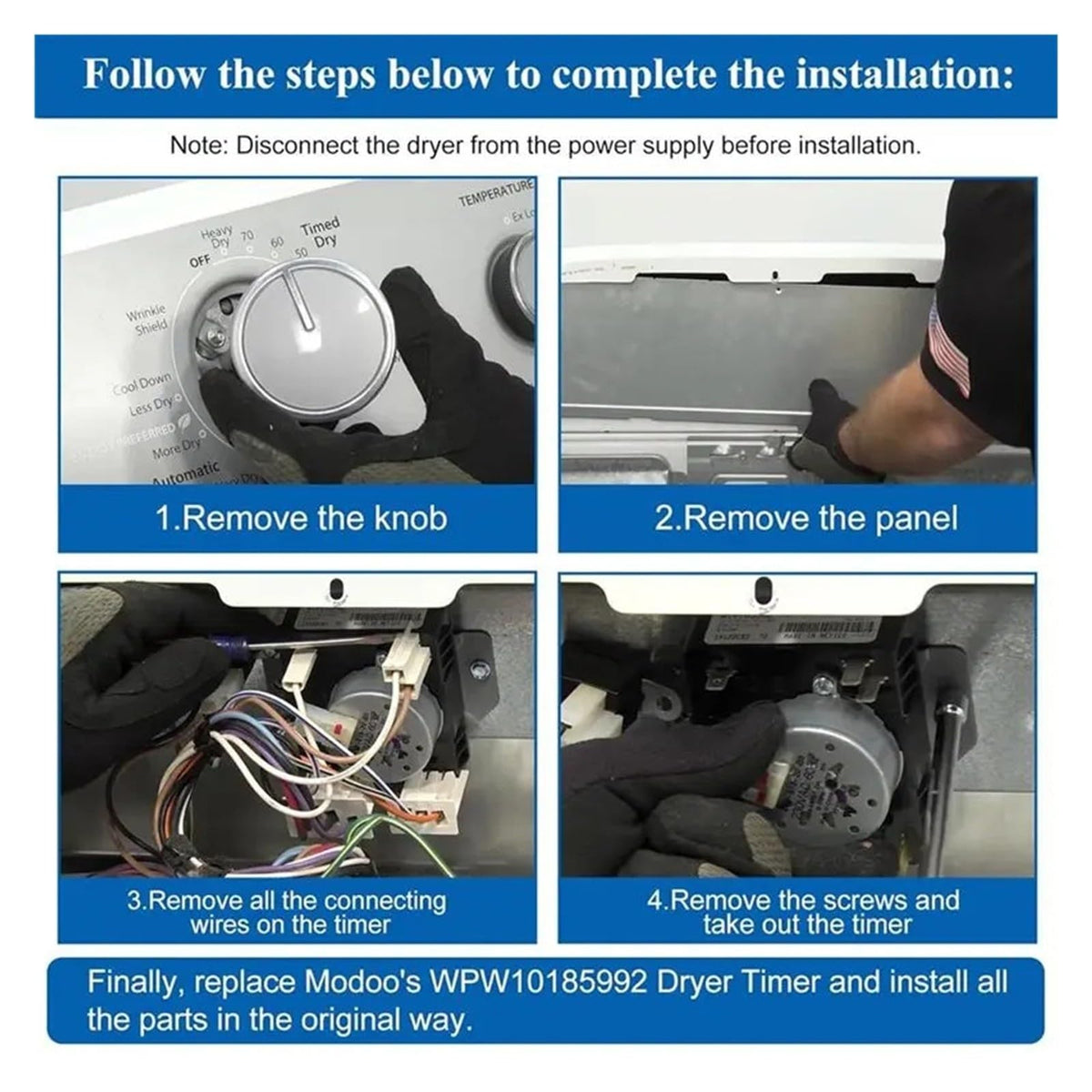Dryer Timer Replacement,Compatible For Maytag,Compatible For Whirlpool