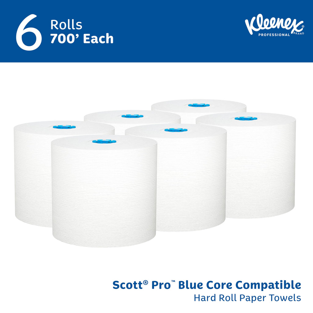 Professional Hard Roll Paper Towels, Bulk, 6 Rolls x 700' (25637)