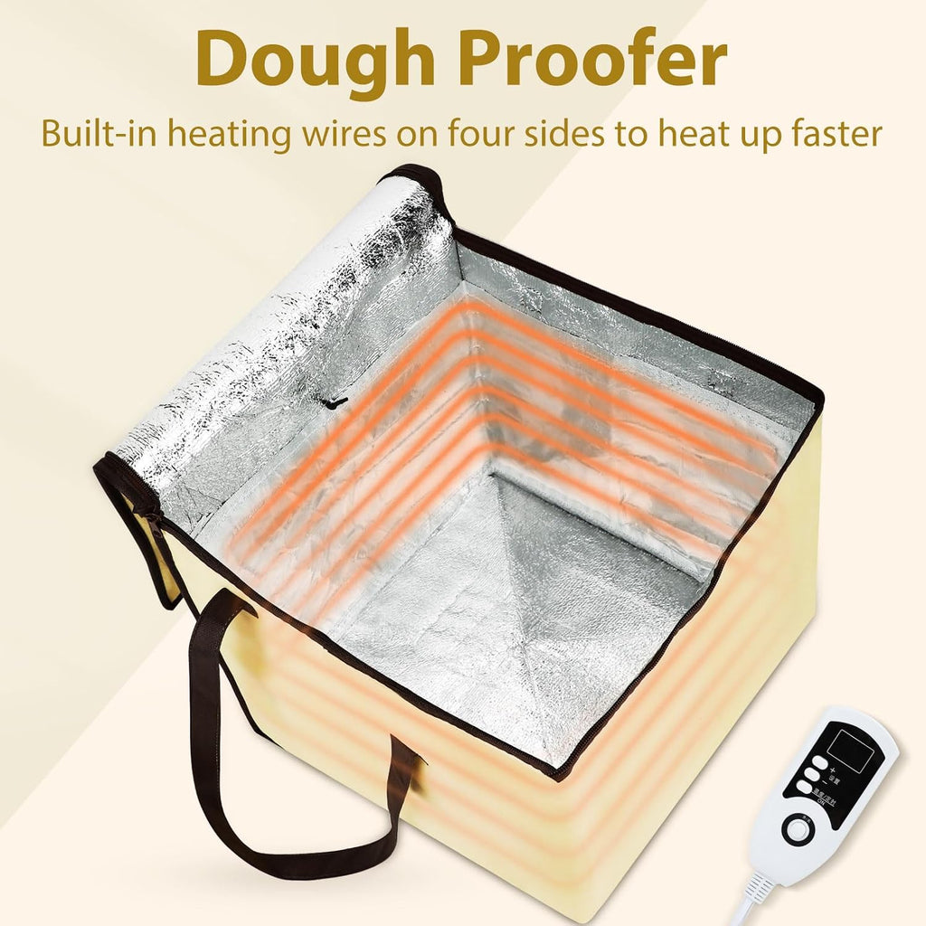Dough Proofer with Heater, Bread Pizza Dough Proofing kit Temperature Control Proofing Accessories for Making Bread