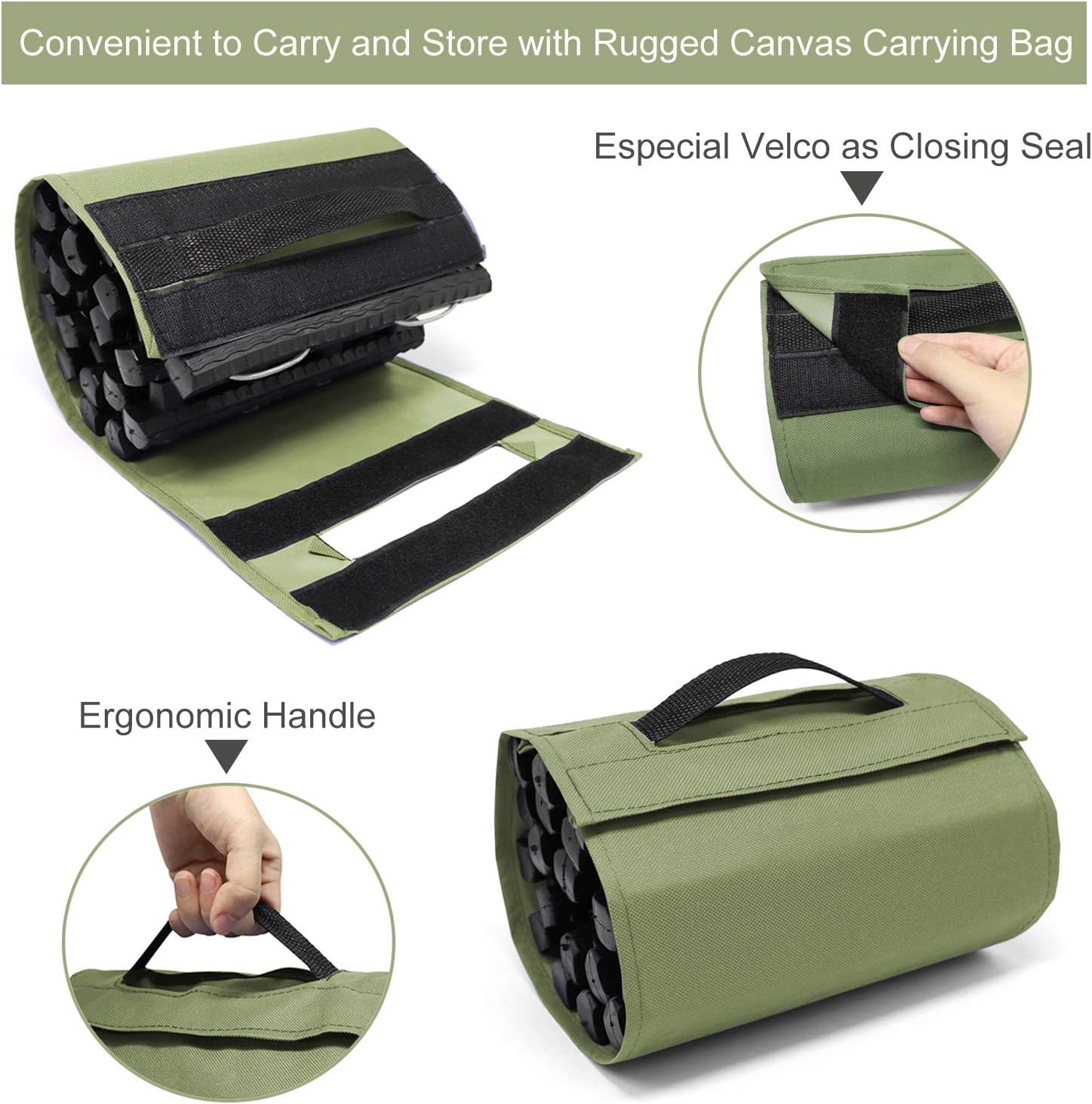 2PC Traction Tracks Mats TPR 31.5" L Tire Recovery Track Pad Roll Car Vehicle Tyre Traction Boards Tire Ladder Track