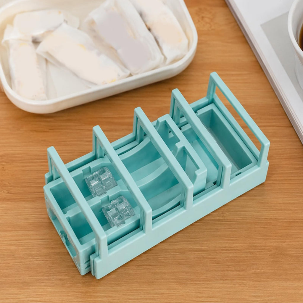 18 Strips Compact Tape Dispenser Blade-Free Desktop Tape Dispenser