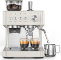 (2026 Upgrade) 20 Bar Espresso Machine with Built-in Anti-Clog Coffee Grinder, Expresso Coffee Machines with Milk