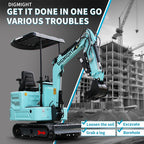 1.4 Ton Mini Excavator - EPA Certified 11.4hp Kubotaengine