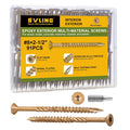 Deck Screws #8 x 2-1/2 Inch, 91 PCS Wood Screws Torx Drive Head for Outdoor Decking Wood Fence, Exterior Epoxy Coated