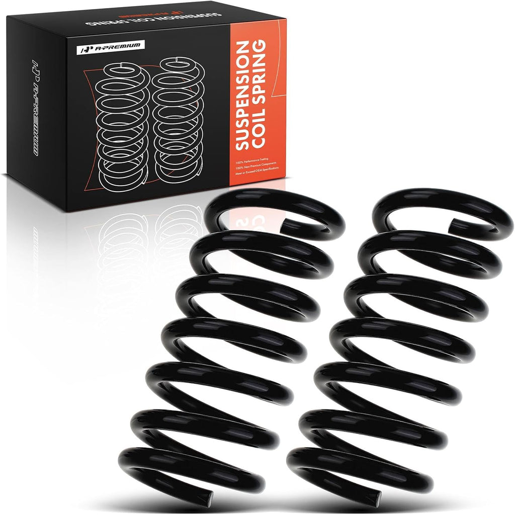 A-Premium Rear Suspension Coil Spring Set Compatible with Chevrolet, GMC