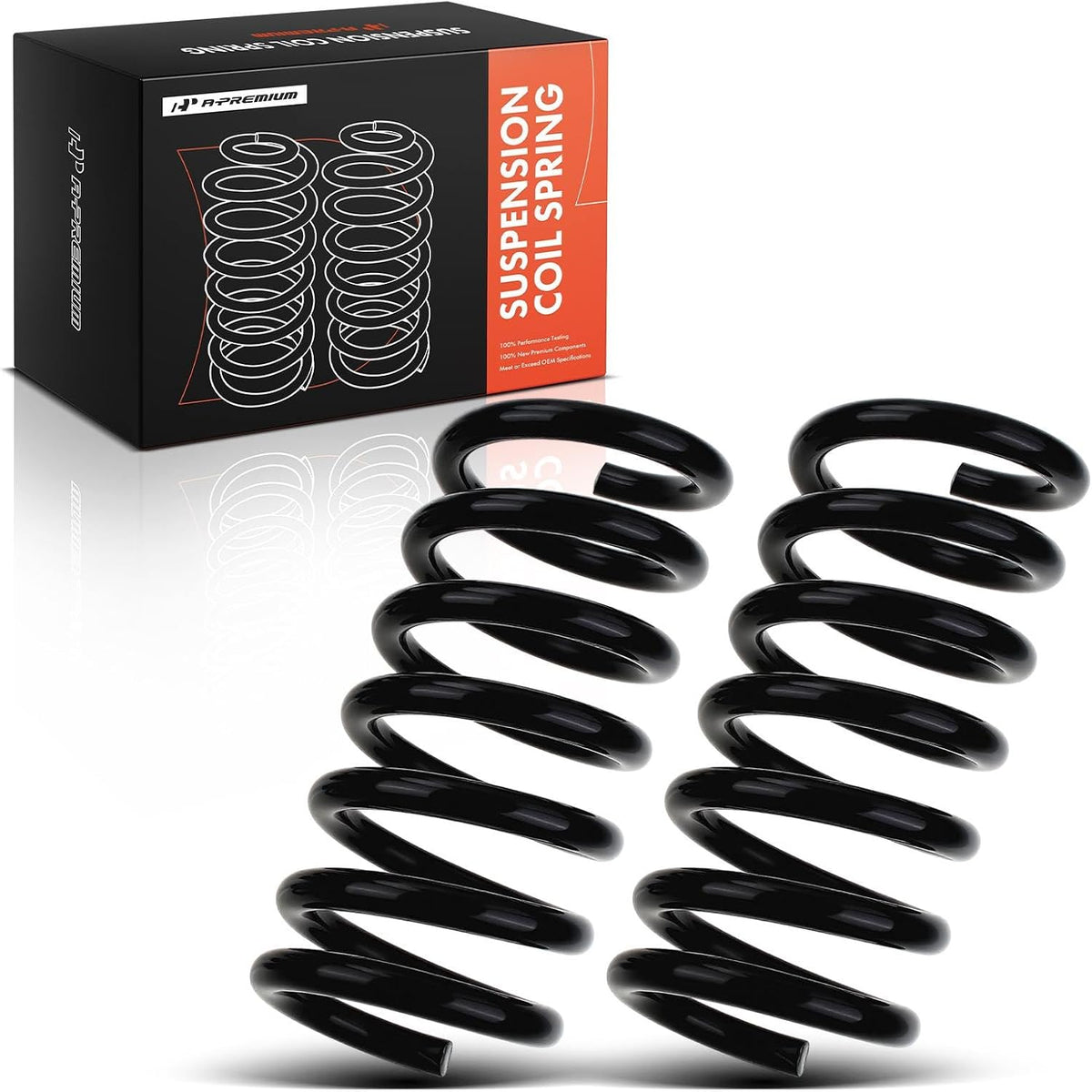 A-Premium Rear Suspension Coil Spring Set Compatible with Chevrolet, GMC