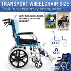 Lightweight Transport Wheelchair for Adults 10KG