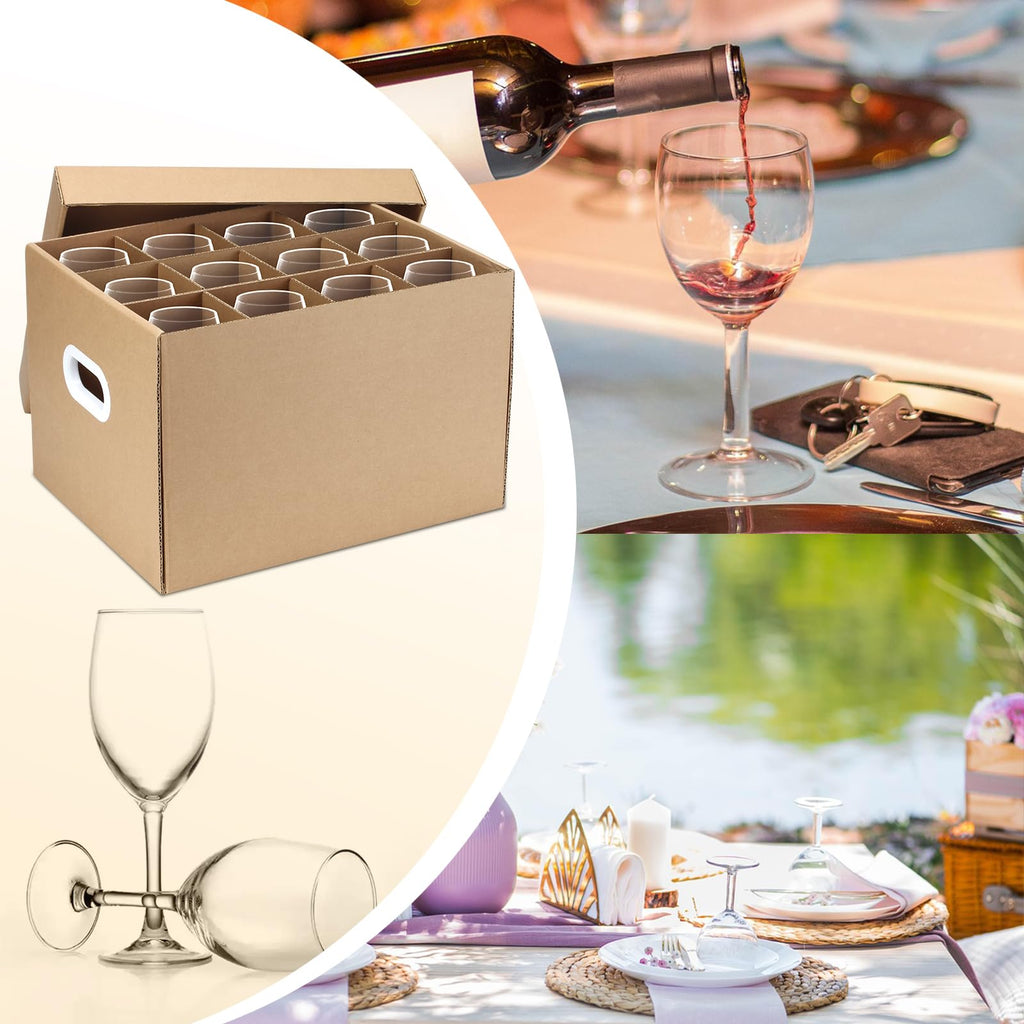 2 Pack Wine Glass Moving Boxes Kitchen Moving Boxes with Handle