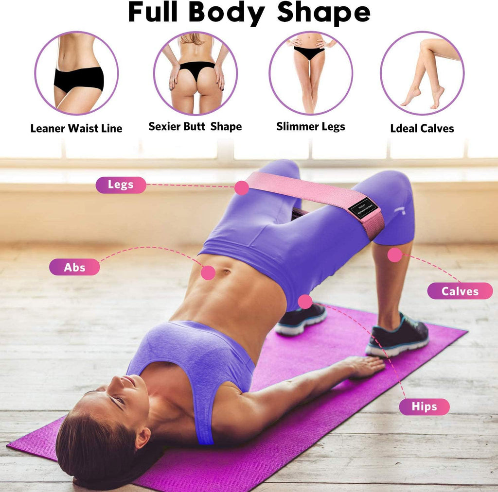 Resistance Bands for Working Out: 3-Set Professional Exercise Bands for Pilates, Yoga, Home Gym, Booty, Leg Training