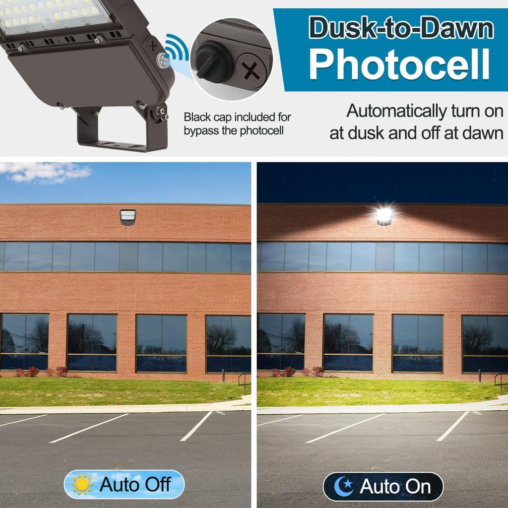 LED Parking Lot Light 300W/240W/200W Adjustable with Dusk to Dawn