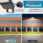 LED Parking Lot Light 300W/240W/200W Adjustable with Dusk to Dawn