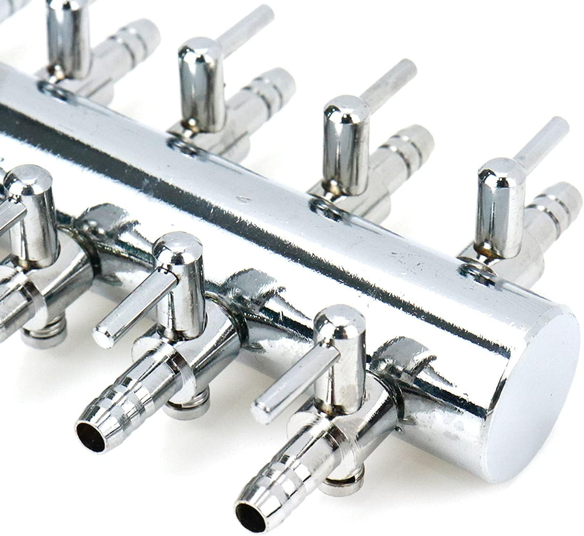 Aquarium Air Manifold 10Way Inline Flow Splitter Lever Valves