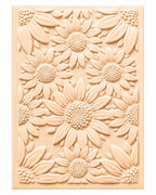 3D Sunflower Embossing Folder for Embossing Machine, 5 x 7 Inch Deep Relief Embossing Template, Summer Floral Pattern