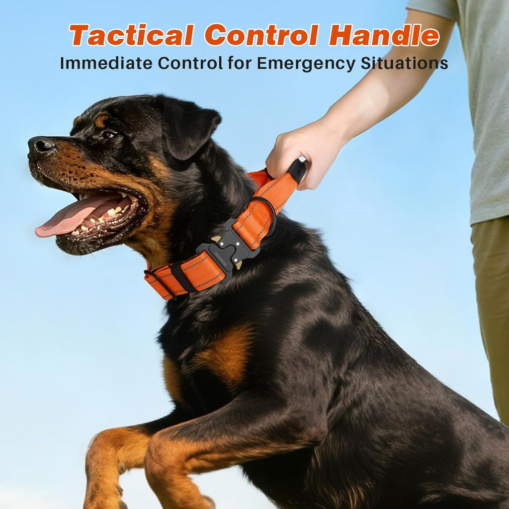 Dog Collar for Large Dogs, Heavy Duty Tactical Dog Collars
