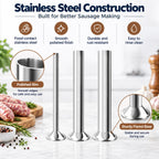 3-Size Stainless Steel Sausage Stuffing Tubes for LEM Stuffers