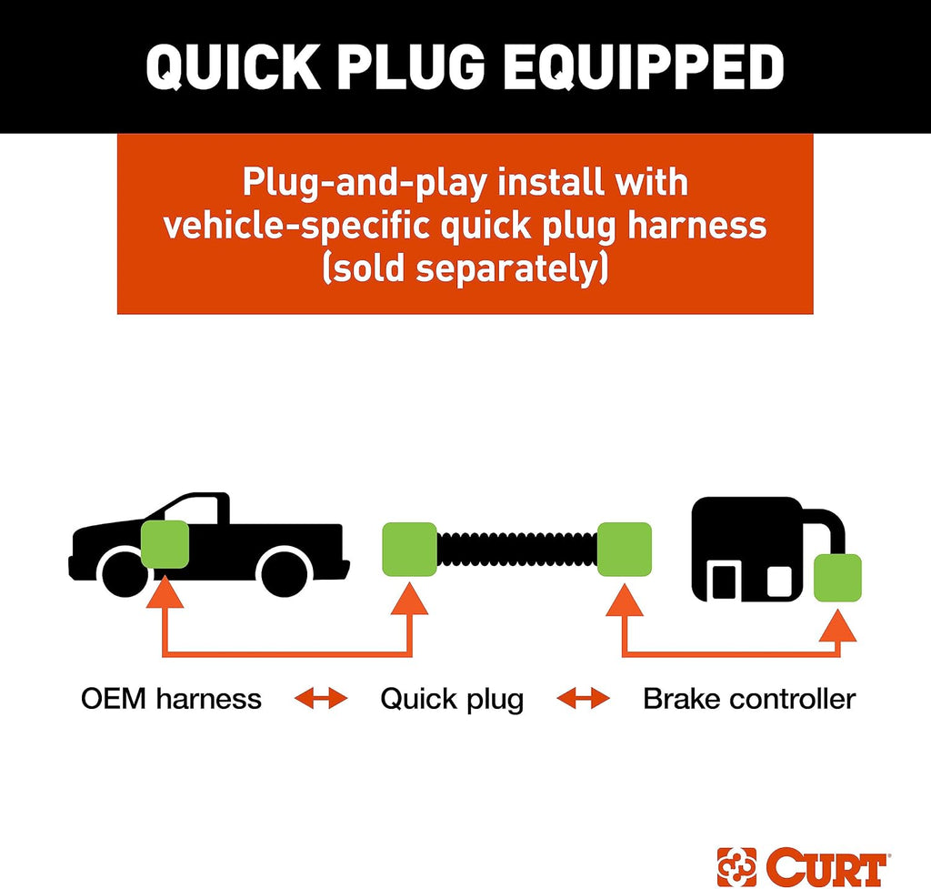 51116 Venturer Next Electric Trailer Brake Controller, Time-Delay, Fully Adjustable, Low Profile, 1-3 Axles