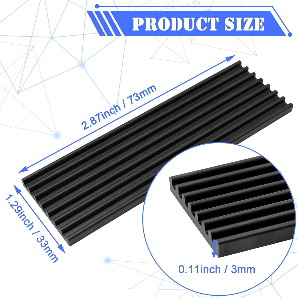 2pcs M.2 SSD Heatsink 2280 SSD NVMe Heat Sink