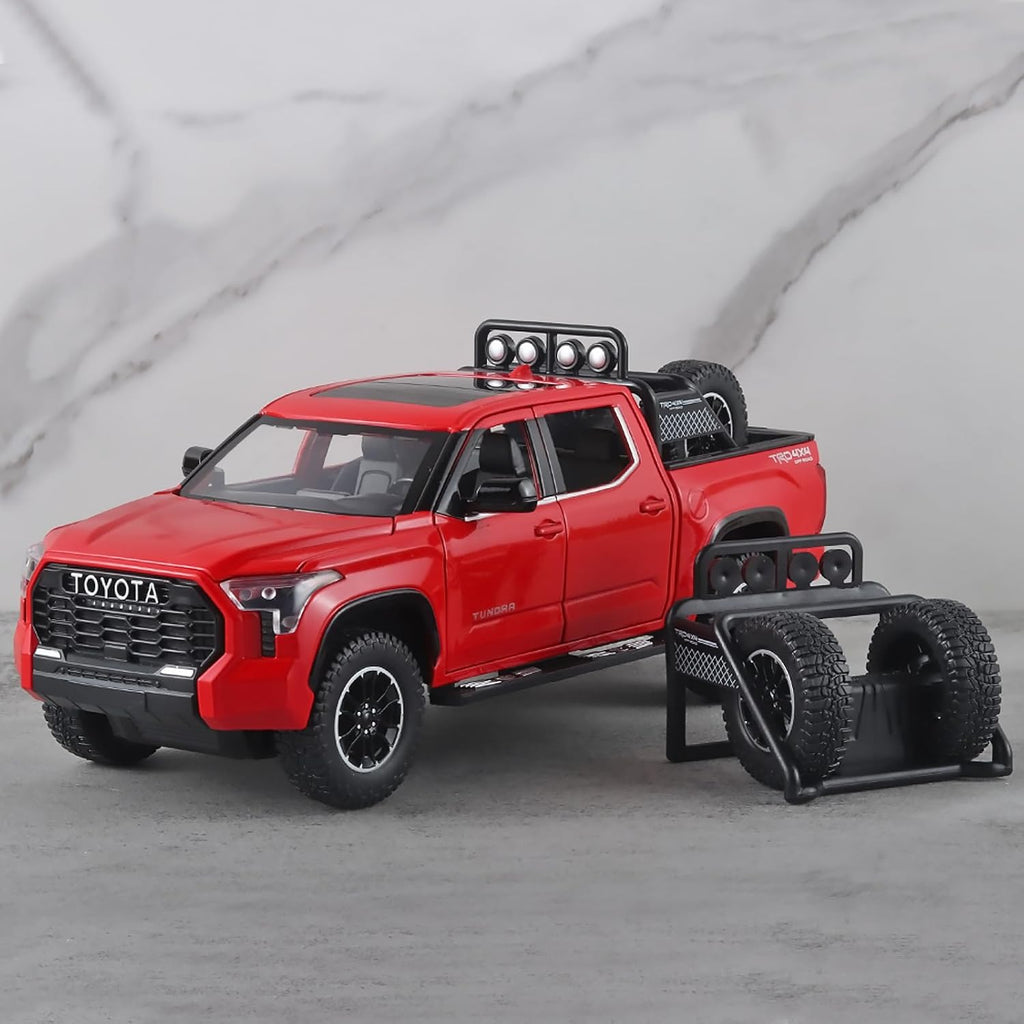 Toy Trucks for Boys 1/24 Compatible with Toyota Tundra | Diecast Metal Model Toy Pickup Truck Pull Back Car Model