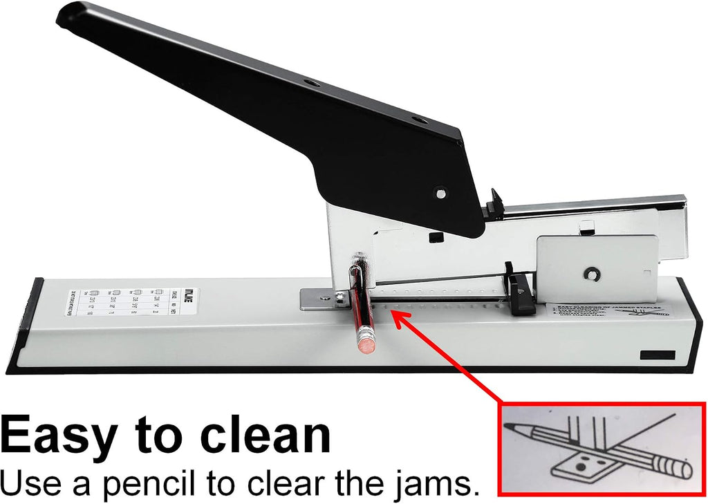 Heavy Duty Stapler with 2000 Staples: 100 Sheets High Capacity Manual Office Stapler, Metal,Jam Free,for Paper