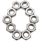 10pcs M10 x 1.25mm Pitch Hex Nuts Stainless Hex Nu, Metric Fine Thread Hex Nuts