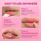 AMOADO Sugar Lip Scrub for Dark Lips – Exfoliating Lip Scrub for Smooth & Soft Lips with Watermelon & Guava, Lip