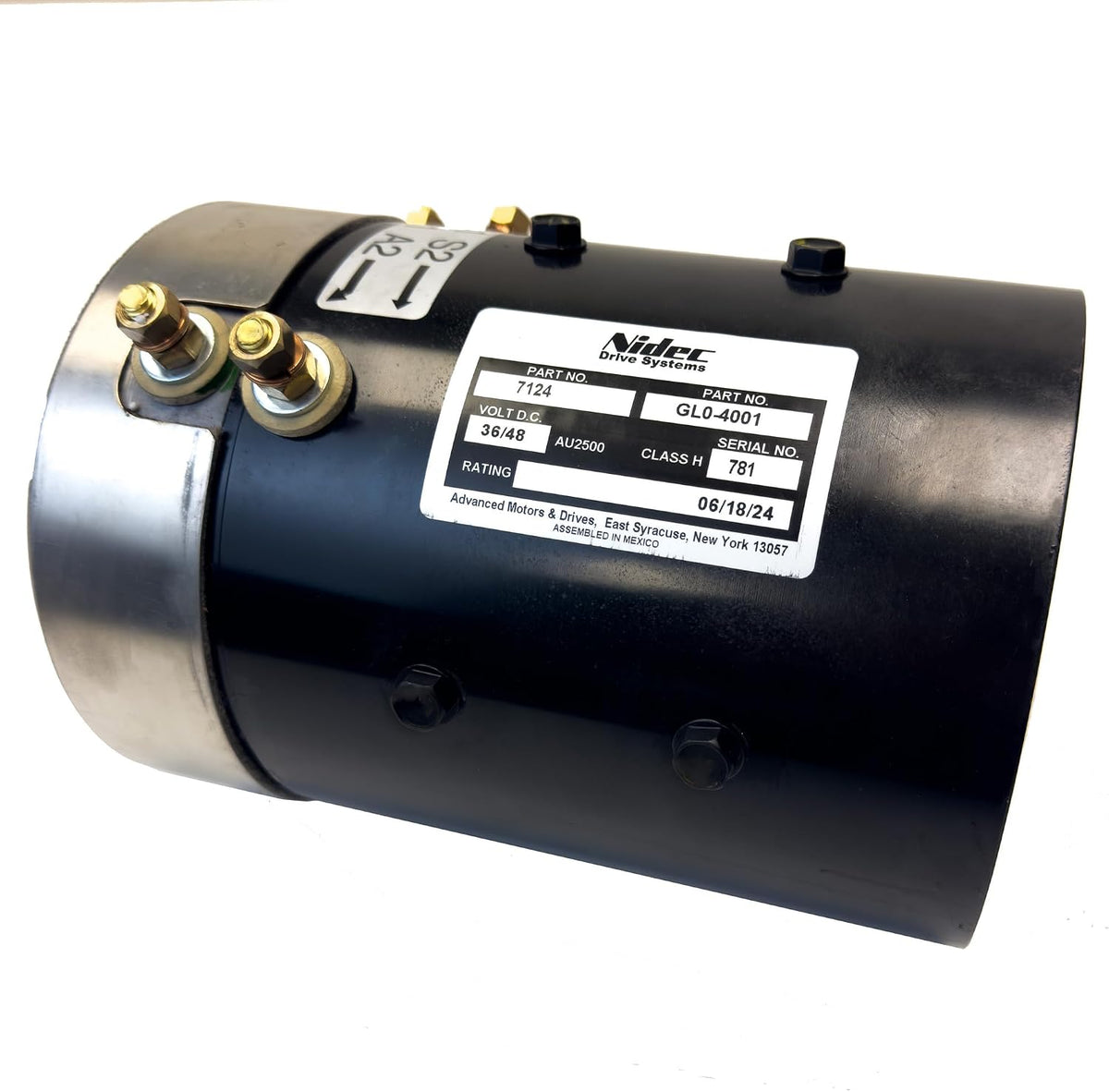 Performance Plus Carts AMD Series Wound Torque Motor for EZGO Golf Cart | 36V-48V Performance Motor | Compatible with 1988-1994 Marathon & 1994.5-2009 TXT Models with Series Electrical System